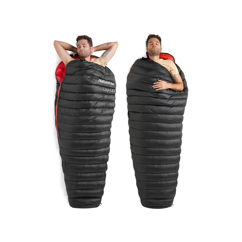 Naturehike NH18S300-D Adult Single Goose Down Sleeping Bag 630g Waterproof Mummy Sleeping Sack