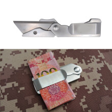 AOTDDOR 13cm Practical Multifunctional Folding Blade EDC Money Clip Mini Paper Cutter