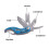 Mini Folding Multi-function EDC Knife Outdoor Combination Knife Carry Key Ring Knife Pocket Multi-purpose Scissors Tool 3