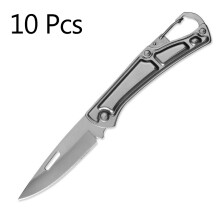 10Pcs XANES EDC Folding Knife 160mm 3Cr13 Stainless Steel Sharp Blade Outdoor Survival Camping Folding Knife