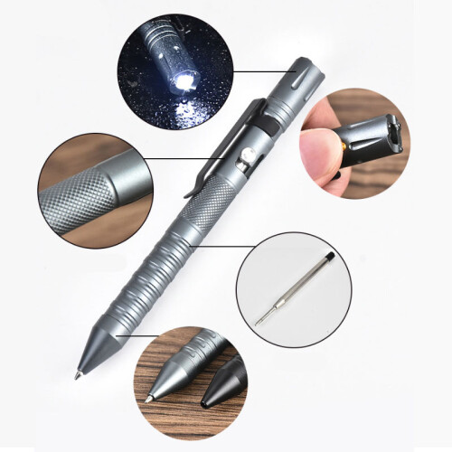 IPRee Tactical Pen EDC Emergency Tool Flashlight Glass Breaker 1