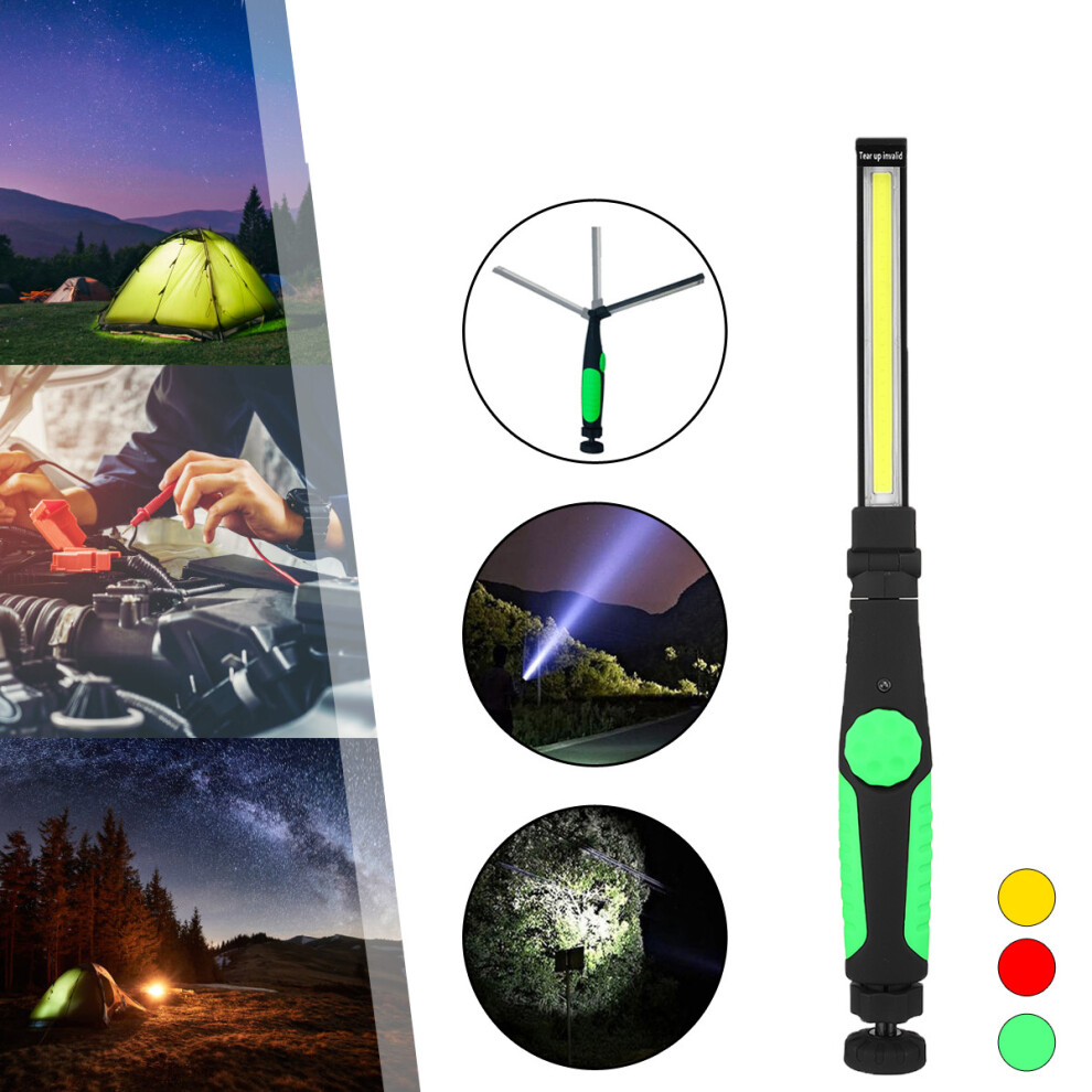 410 Lumens Multifunction Cob Led Flashlight Folding Magnetic Attraction Usb Rechargeable Working Light 6900066876684