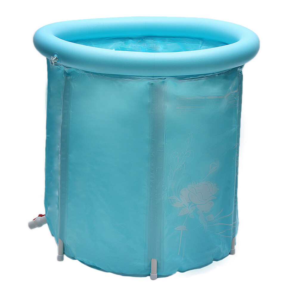 30Inch Portable Folding Inflatable Bathtub Outdoor Camping Traveling PVC Bath Tub Bath Barrel