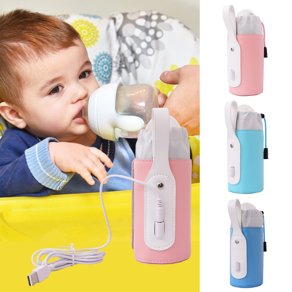 Portable Travel USB Milk Warmer 65- 72 Baby Nursing Bottle Heater Warmer Insulated Bag