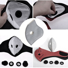 20pcs Activated Carbon Mask Filter Anti Dust Anti Cold Motorcycle Bicycle Ski Face Mask Filter