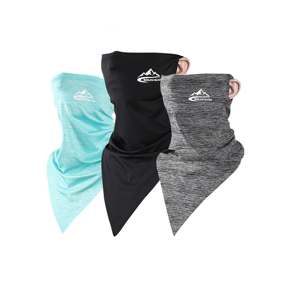 Summer Sun Protection Triangle Scarf Ice Silk Dust Protection Neck Wind-Proof Face Mask Scarf For Fishing Hiking Cycling 791713769802