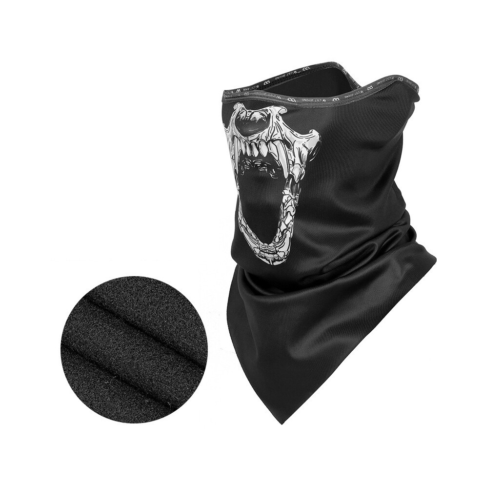 West Biking Winter Sport Bike Head Scarves Balaclava Neck Warmer Fleece Face Mask For Ski Bicycle Motorcycle Running Black/Grey 6906142463403