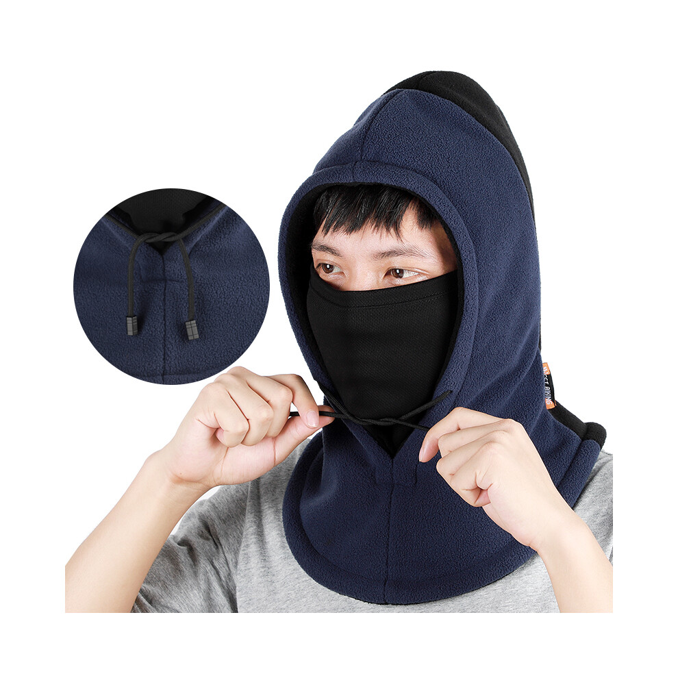 West Biking Winter Sports Cap Warm Breathable Windproof Balaclava Face Mask Neck Warmer Hat For Motorcycle Bike Ski Blue 889634978806