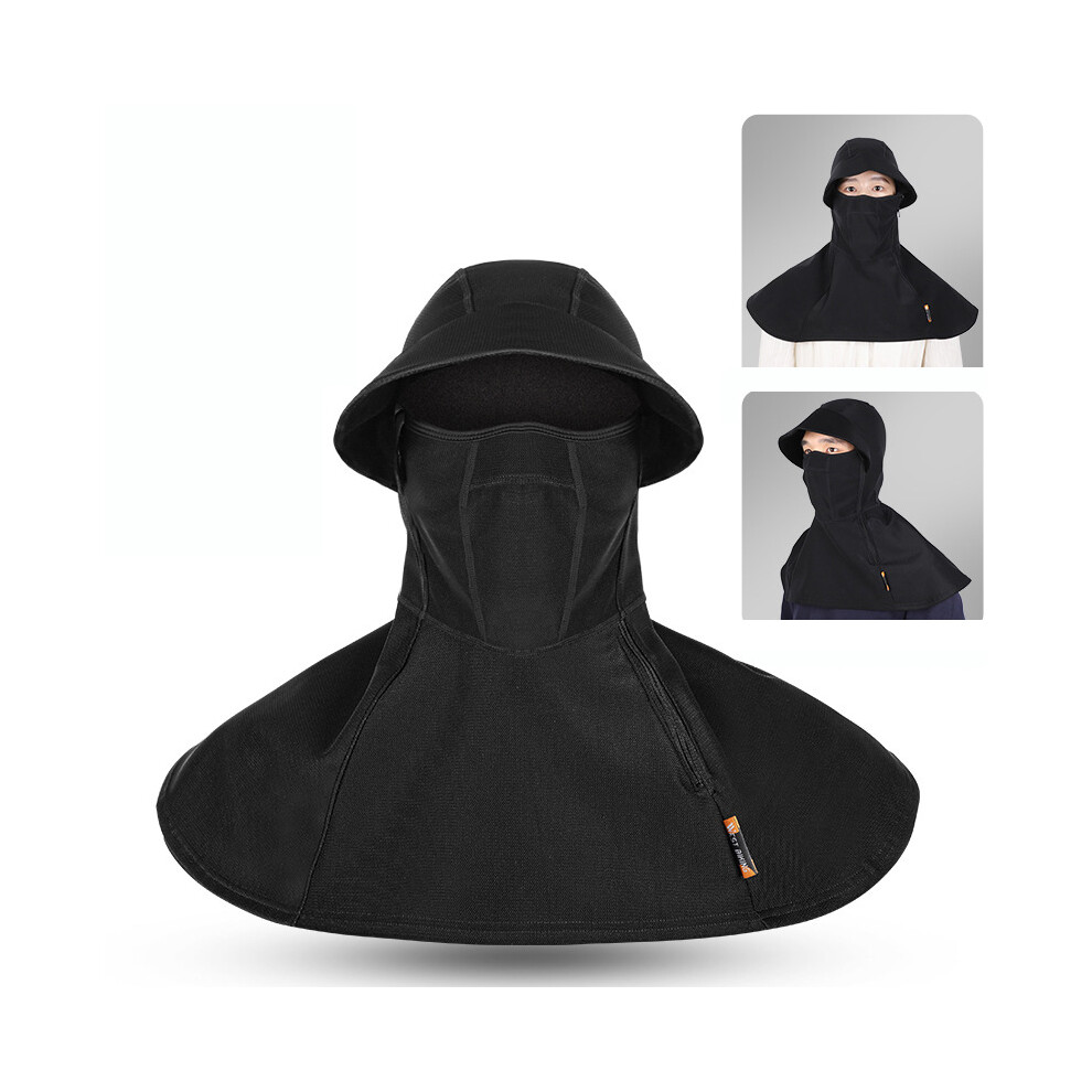 West Biking Winter Big Brim Headgear Motorcycle Cycling Balaclava Hood Warm Fleece Windproof Ski Fishing Women Men Bike Hat Cap Black 318781766412