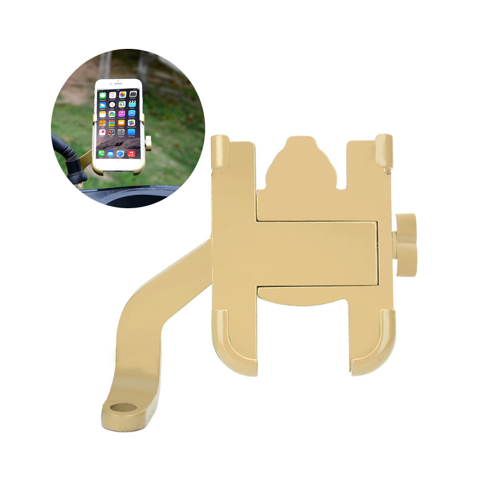 Bikight Bicycle Motorcycles Scooters Rear View Mirror Phone Holder For Xiaomi Mi 8 Iphone Black/Gold 6900349464911