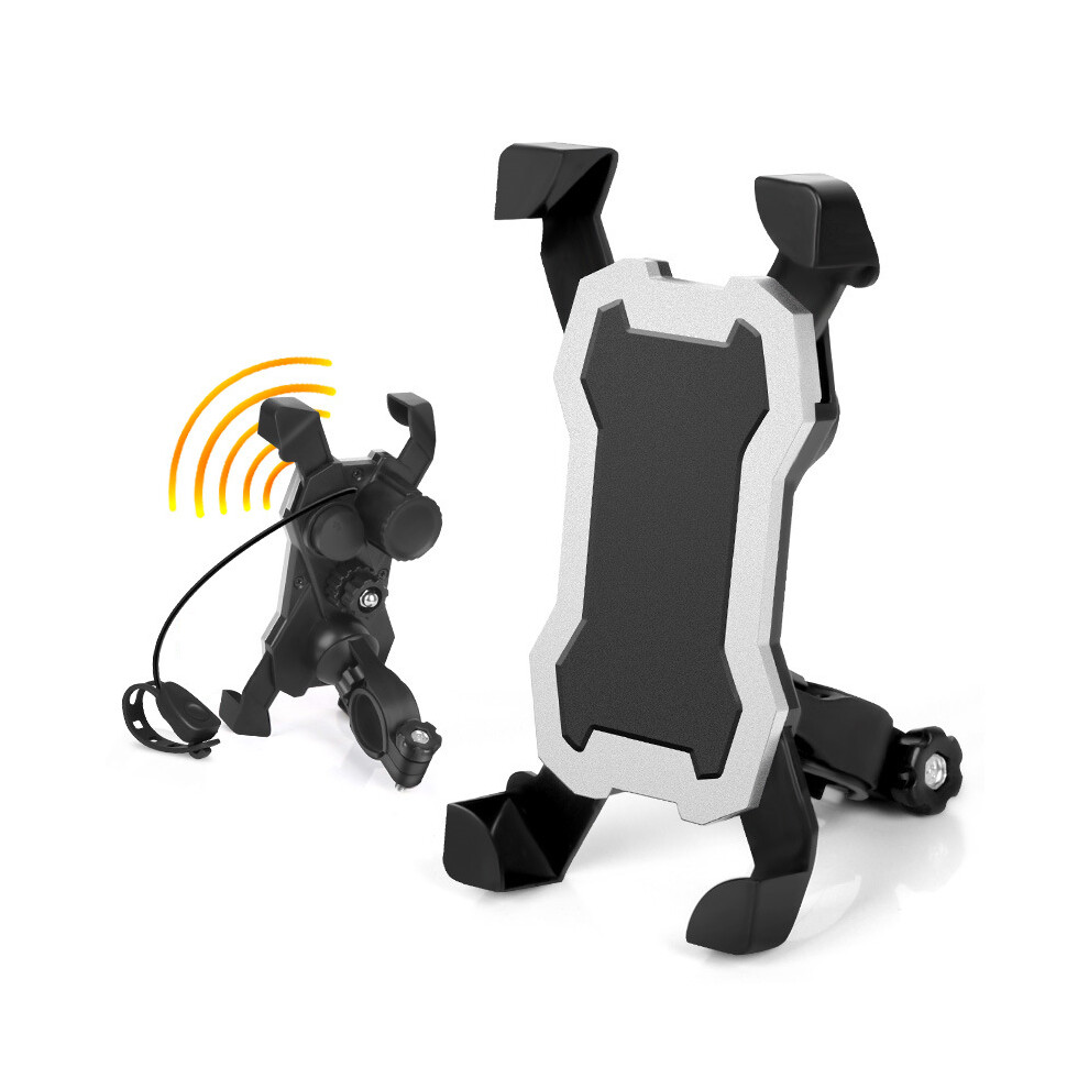Bikight Universal Mobile Phone Holder For Scooter Bike Bicycle Cycling Motorcycle With Horn Black 6901249258709