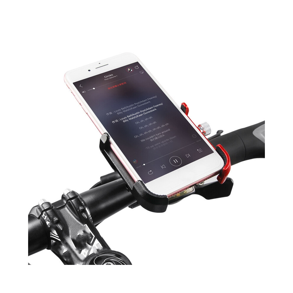 Giyo Aluminum Alloy Rotatable Bicycle Bike Phone Holder Mtb Mountain Road Bike Handlebar Clip Holder Bike Bicycle Accessory Tool Black/Red 791313937397
