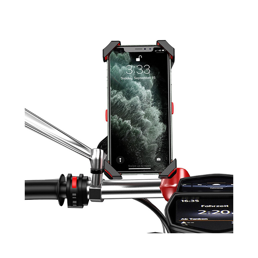 4.7-6.5Inch Adjustable Bike Phone Holder Shock Absorption Gps Phone Clip Stand Handlebar Stretch Mount Bracket Cycling Bicycle Motorcycle 6001886600883