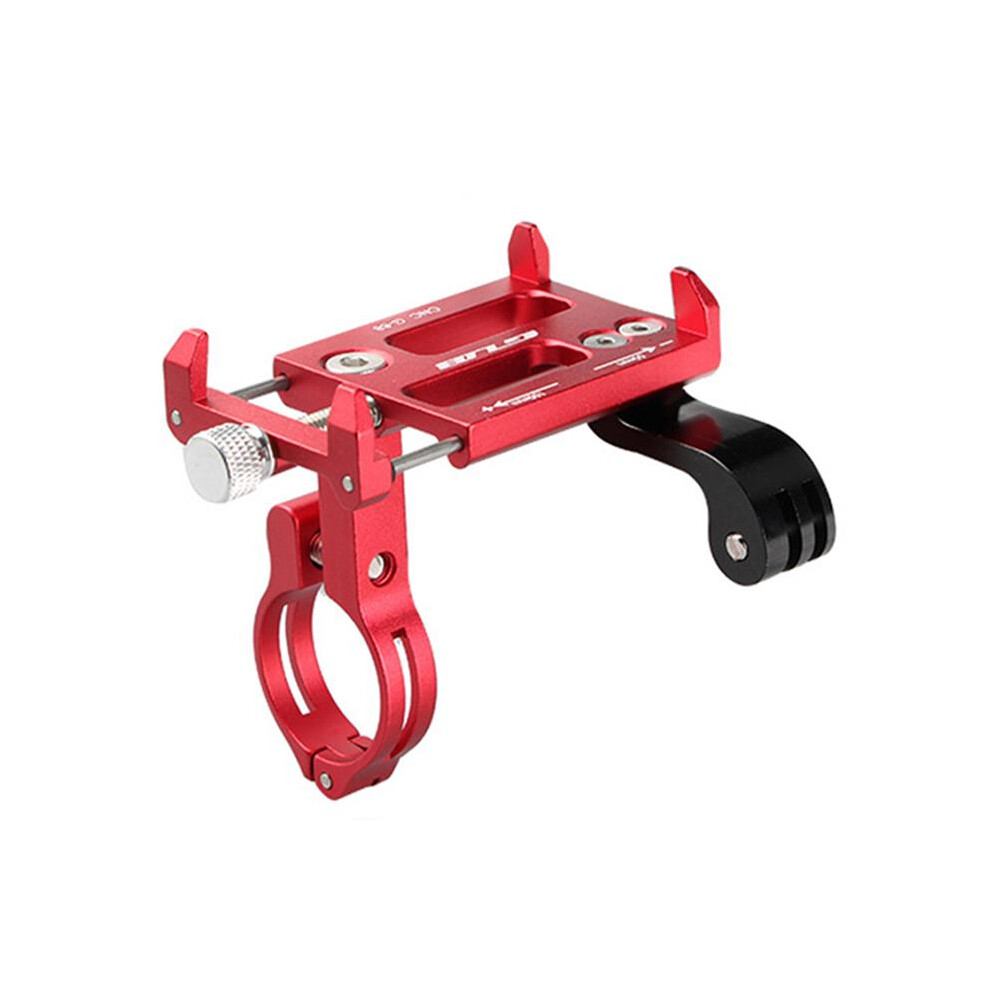 Gub G-88 Mountain Bike Aluminum Alloy Phone Holder 3.5-6.2 Inch Cell Phone Mount Telescopic Bracket Black/Red 6900245492209