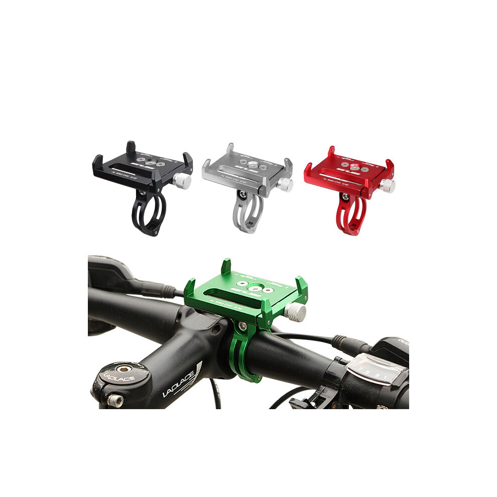 Gub G85 Al6063 Cnc Bicycle Phone Holder Bracket For Phone Gps Device Up To 6.2 Inch Non-Slip Green/Black/Red 6900021339384