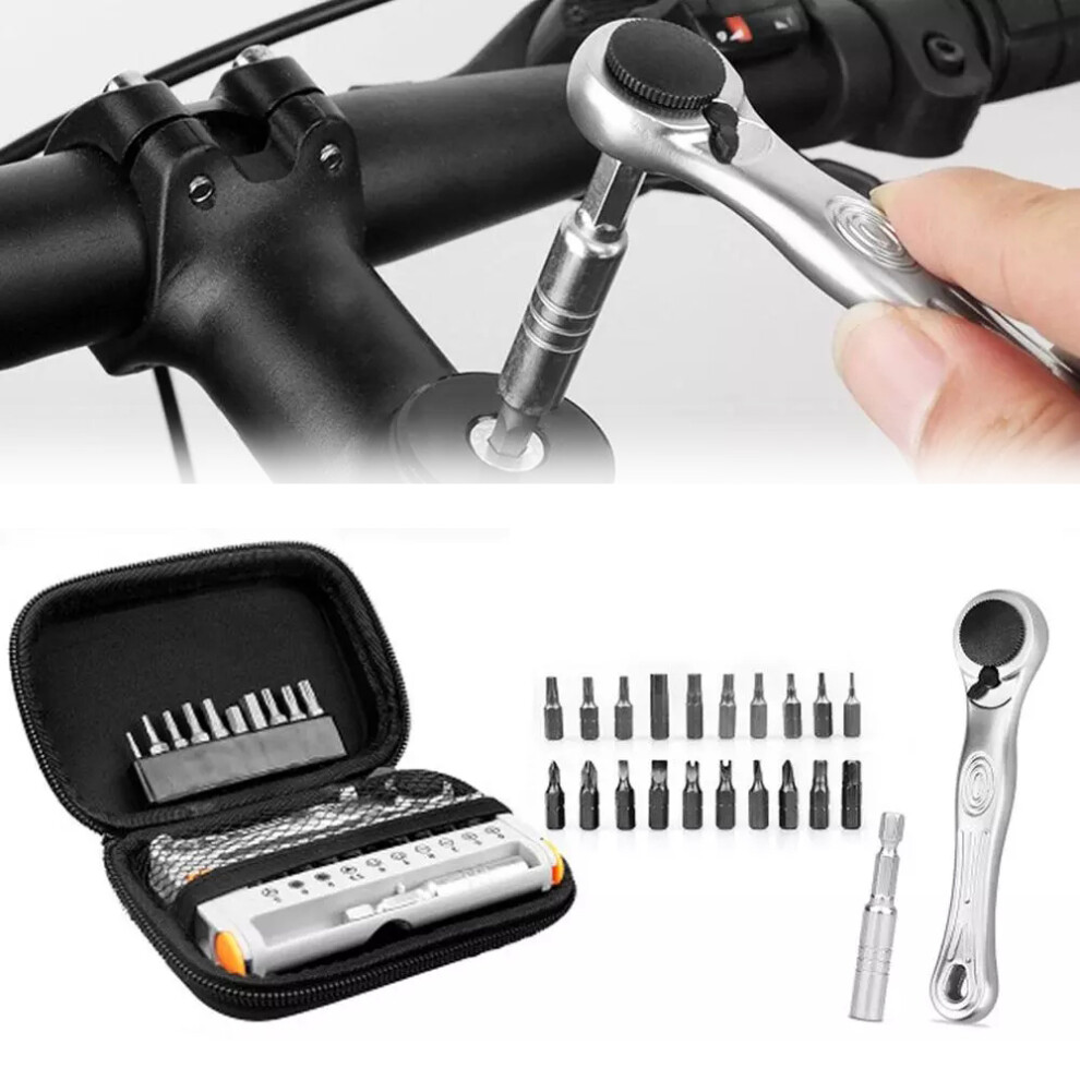 Mountain Bike Ratchet Disc Quick Wrench T25 Torx 3/4/5/6/8Mm Combination Repair Tool Mtb Bicycle Multifunction Tool Kits 6901250447000
