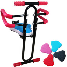 BIKIGHT Removable Kids Bicycle Saddle Steel Tube Safety Seat Frame Electric Bike Folding Front Seat Saddle Children Kids Seat Plate