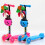 Children's Folding Scooter Adjustable Handlebar 4 LED Wheel Self Balancing Scooters 5