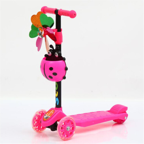Children's Folding Scooter Adjustable Handlebar 4 LED Wheel Self Balancing Scooters 1