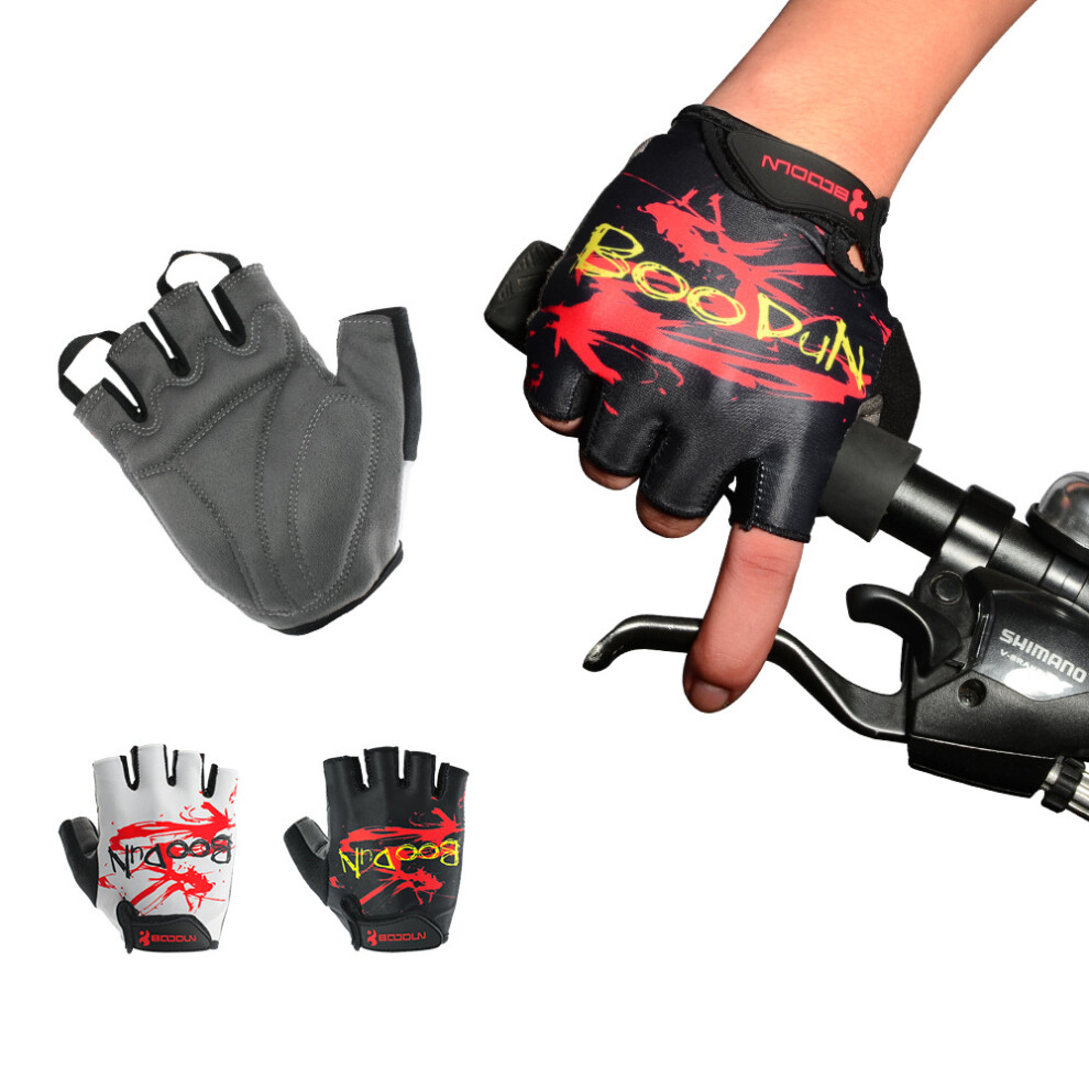 Boodun Half-Finger Riding Glove Men And Women Summer Outdoor Motorcycle Riding Cycling Protective Finger Gloves 3518362779085