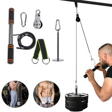 Sport Fitness Pulley Forearm Wrist Arm Strength Training Bicep Curls Triceps Extensions Fitness Professional Equipment