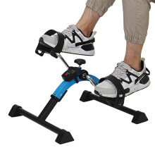 Home Indoor Fitness Bike Anti-slip Pedal LCD Display Bike Leg Arm Exercise Mini Leg Rehabilitation Cycling Exercise Tools