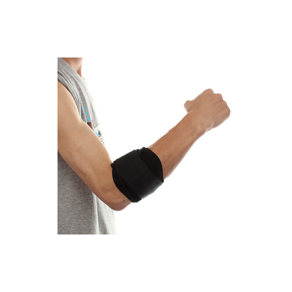 Black Elbow Strap Epicondylitis Wrap Hand Support Lateral Pain Syndrome Sports Protective Gear
