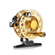 ZANLURE 1: 1 Dia.50mm Fly Fishing Reel Aluminum Alloy Full Metal Casting CNC Hand Pole Ice Fishing Wheel