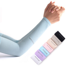1 Pair Summer Sun UV Protection Arm Sleeves Ice Cooling Cycling Running Fishing Climbing Arm Cover For Men Women Compression Arm Sleeves