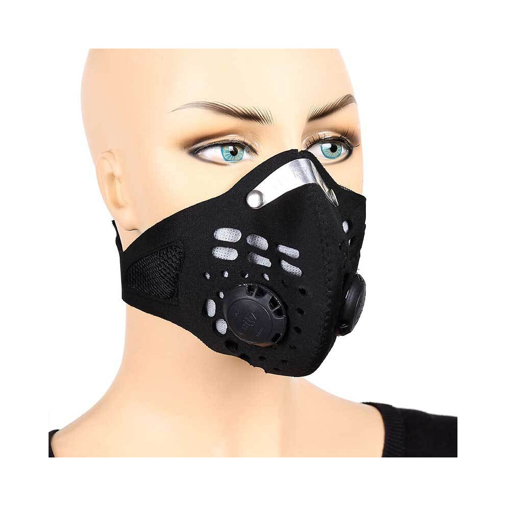 Zanlure Dust-Proof Sport Face Mask With Breathing Valves Activated Carbon Filter Cycling Face Mask Anti-Pollution Face Mask 836488160574