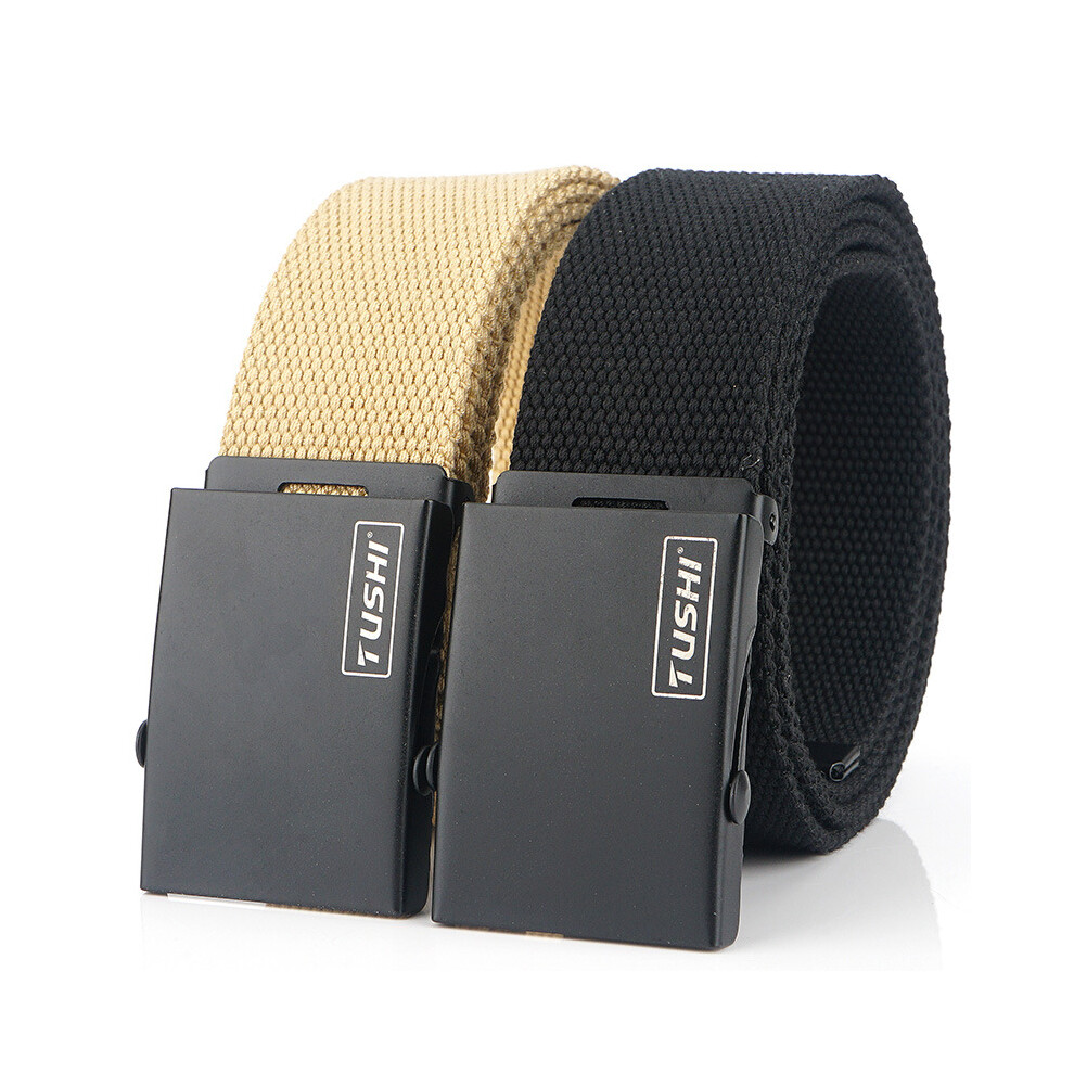TUSHI 120cm x 3.8cm Military Tactical Belt Adjustable Nylon Belt Waist Belt with Metal Buckle