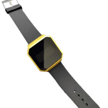 (D, Black) Zsn-1053 Digital Watch Luminous Led Large Font Square Touch Control Digital Display Wristwatch For Fitness