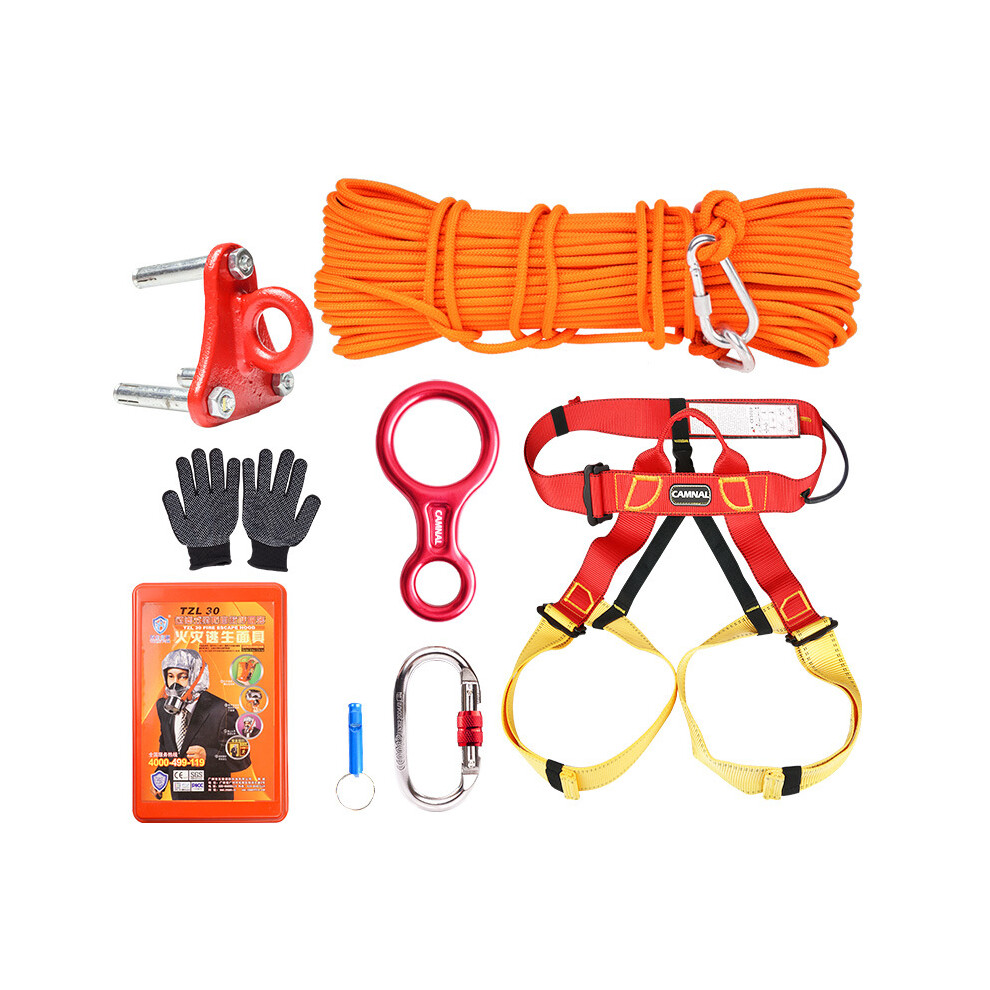 CAMNAL 10m 20m Climbing Rope Climbing Slow Descender Device Emergency Rescue Survival Tools Kits