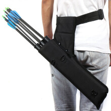 Zanlure GX01 Three Tube Quiver Archery Bag Canvas Bow Arrow Waist Bag Arrow Pot For Outdoor Shooting