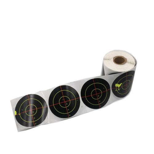 100pcs/250pcs 7.5cm Width Roll Shooting Adhesive Target Splatter Reactive Target Sticker 2