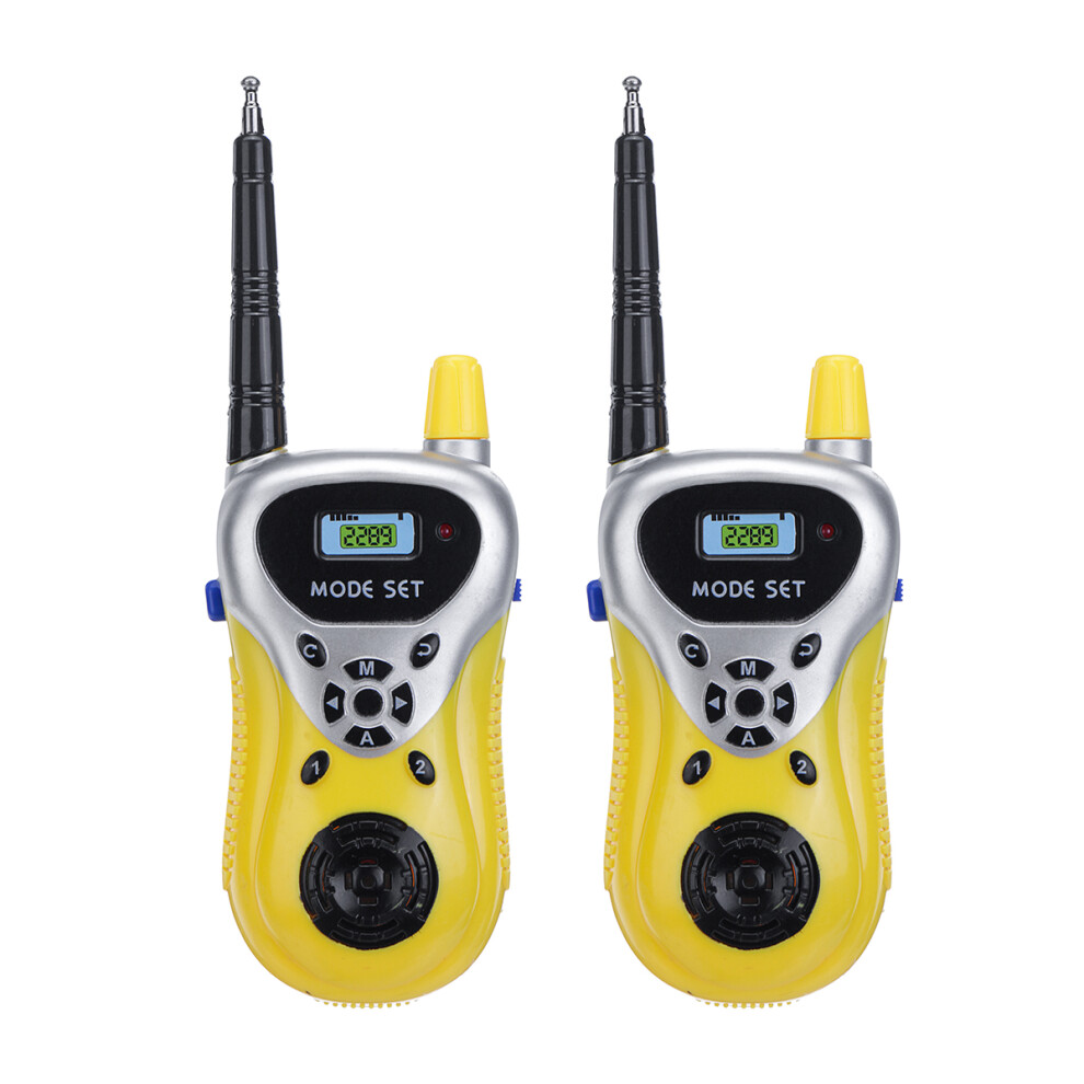 2Pcs Children Walkie Talkie 446Mhz 8 Channel Uhf Talkies Long Range Kids Walky Talky Yellow 5060492199670