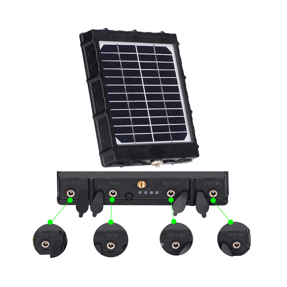 Tkkok 3W 8000Mah Hunting Camera Solar Panel 6V/9V/12V Output Power Supply Charger Battery For Camera 6901249958036
