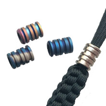 XANES 14mm Height Titanium Alloy TC4 Knife Beads Rope Cord EDC Paracord Bead Camping Knife Pendants