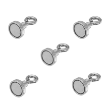 Effetool 5pcs 16mmx30mm 5kg Neodymium Recovery Magnet Metal Detector Claw Hook Magnet
