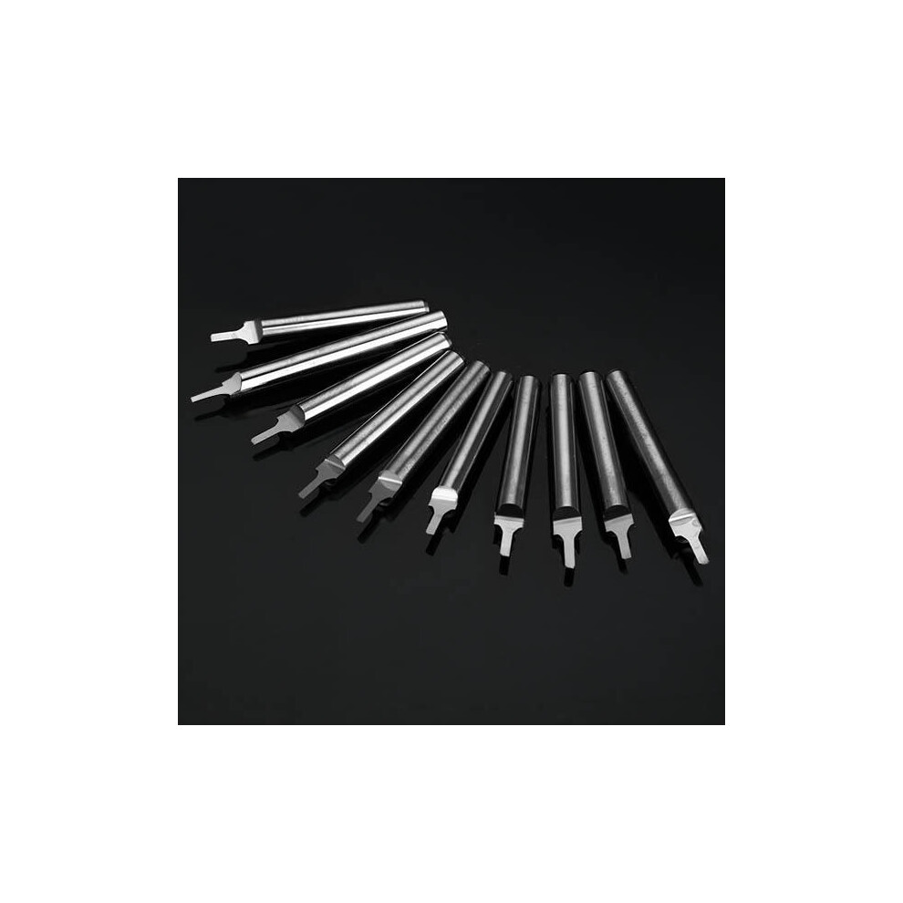 10Pcs 1.0X3mm 3.175Mm Shank Tungsten Steel Milling Cutter Engraving Bits 623414312158