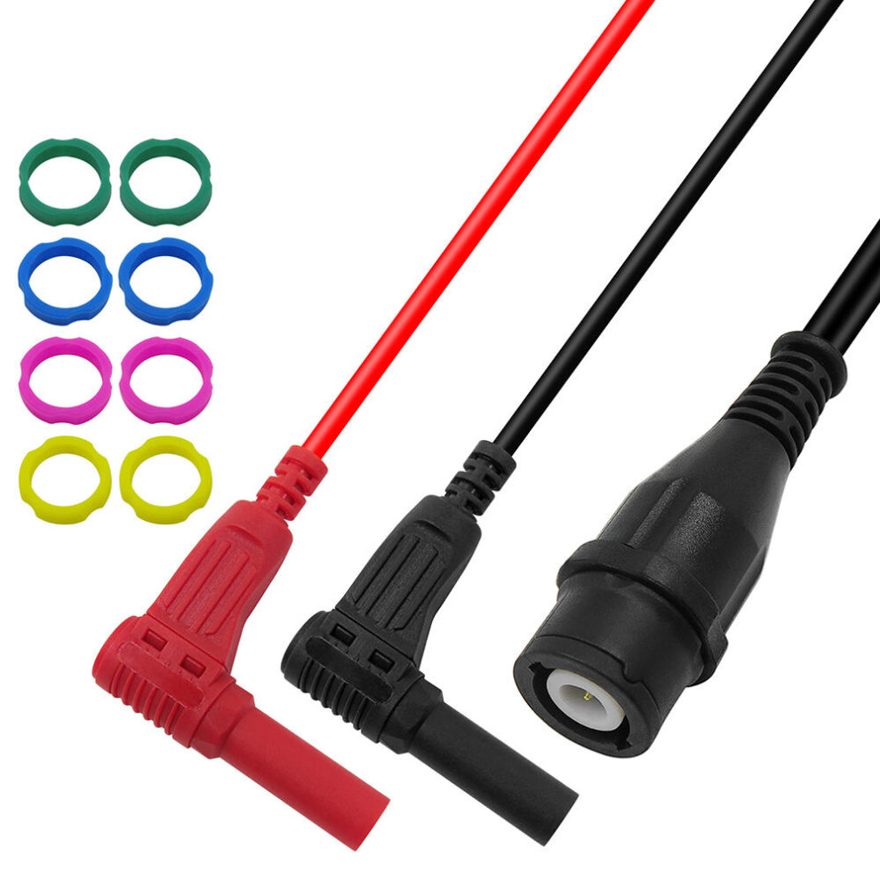 P1207 Fully Insulated Bnc Turning Plug Safety Banana Plug Cable 50 Ohm Impedance Q9 Connector Rg58 Coaxial Cable 623414316156