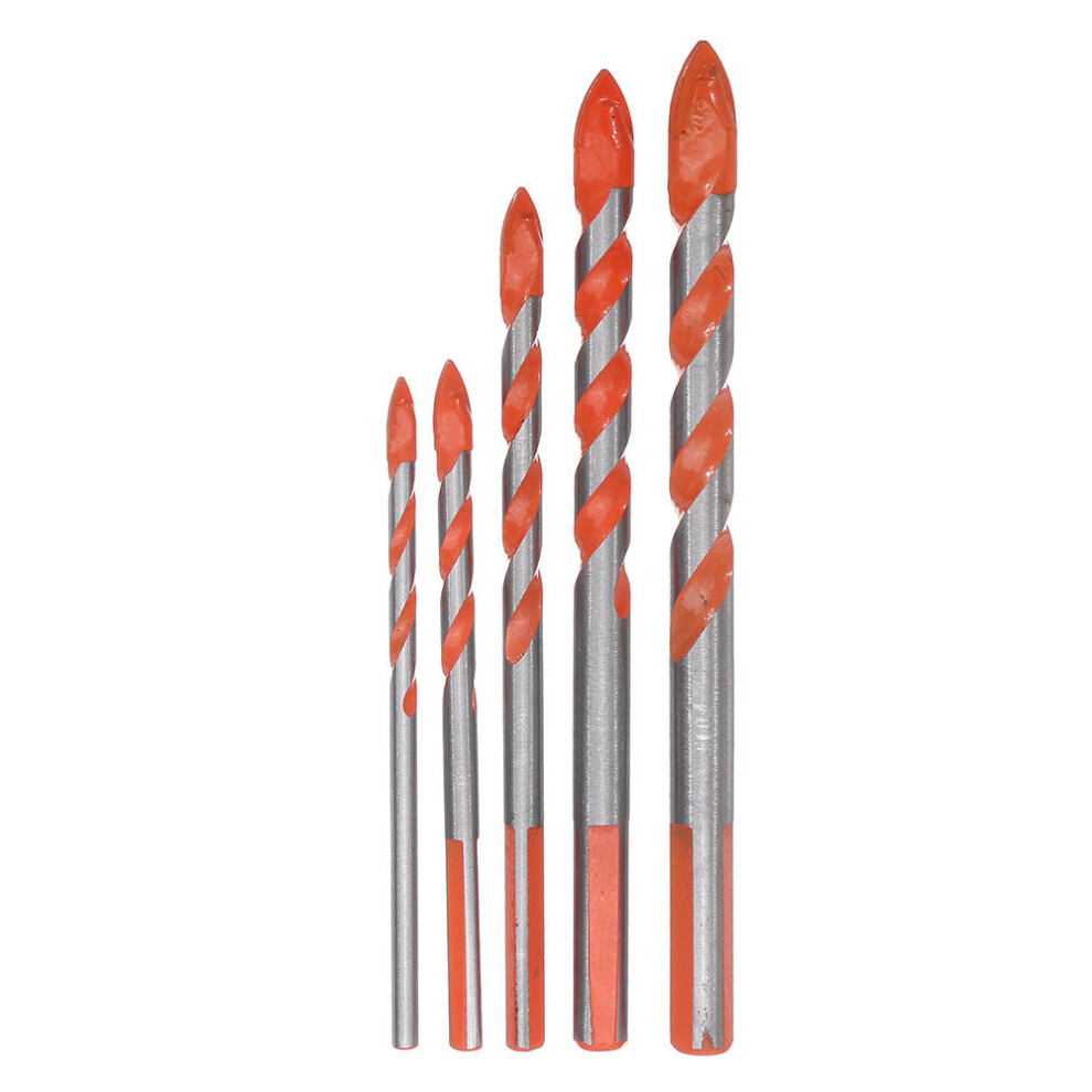 5Pcs 4/5-10Mm Triangle Shank Drill 4/5/6/8/10Mm Ceramic Glass Hole Wall Twist Spiral Drill Bit 623414316750
