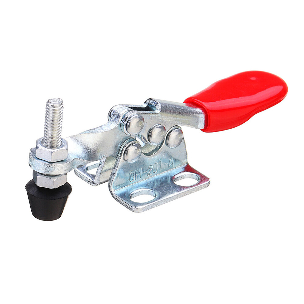 Drillpro 4Pcs Gh-201-A Quick Release Hand Tool 27Kg Holding Capacity Horizontal Hold Type Toggle Woodworking Clamp 623414316798