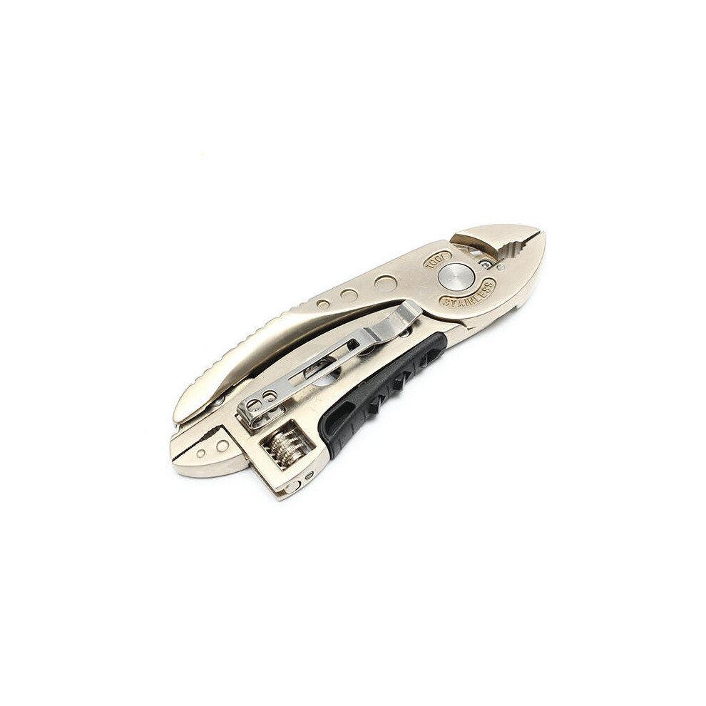 Golden Multitool Adjustable Wrench Jaw+Screwdriver+Pliers Multitool Set 623414320160