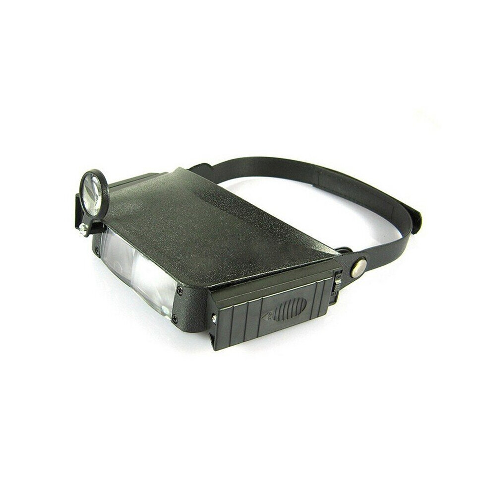 MG81007 1.8X 2.3X 3.7X 4.8X Helmet Magnifying Glass Third Hand Illuminated Magnifier with Light for Reading Glasses Watch Clock Repair