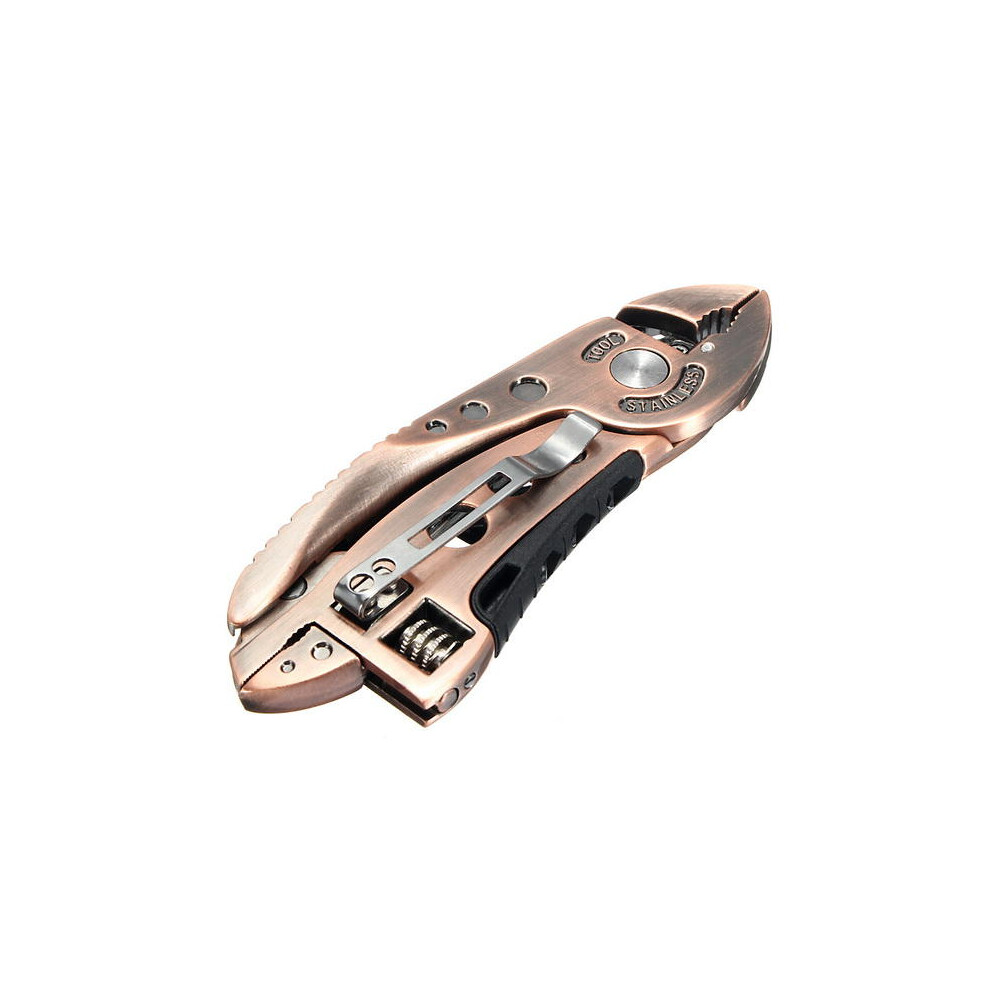 Daniu Bronzed Multitool Adjustable Wrench Jaw+Screwdriver+Pliers Multitool Set 623414317771