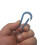 AOTDDORâ EDC 60mm Blue Quick Release Keychain Titanium Alloy Mini Key Ring 5