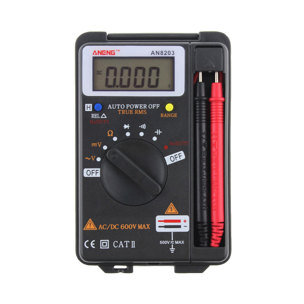Aneng An8203 4000 Counts True Rms Mini Digital Multimeter Voltage Resistance Frequency Capacitance Tester 623414320955