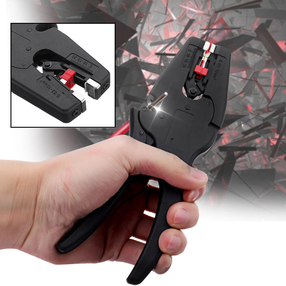 Multifunctional Adjustable Electric Cable Wire Crimper Stripper Stripping Plier 0.03-10Mmâ² 623414320146