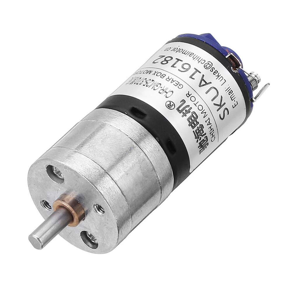 Chihai Chr-Gm25-Bk370 12V 2000Rpm 1:10 Ratio Dc Motor High Speed Strong Magnetic Reduction Motor 623414320627